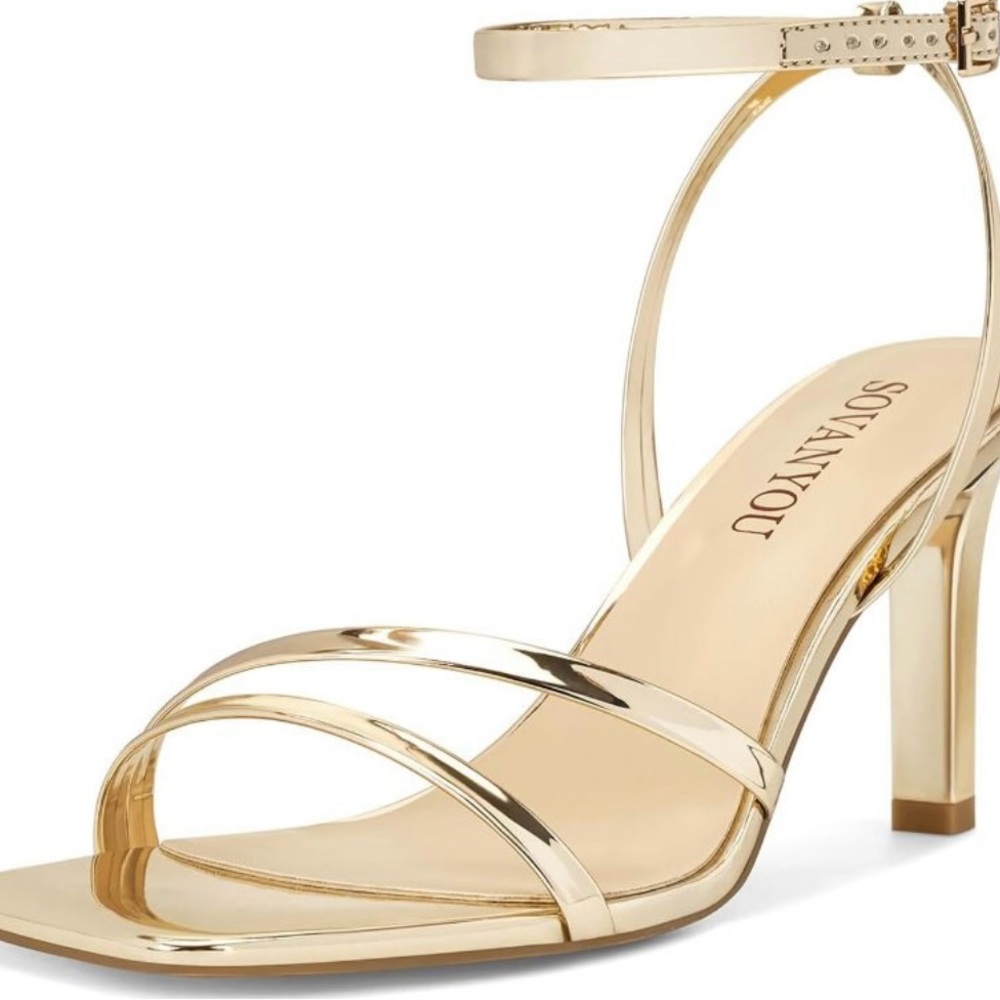 Sophisticated Gold Heels by Unknown Brand